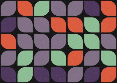 Soyut renkli geometrik desen vektör çizimi