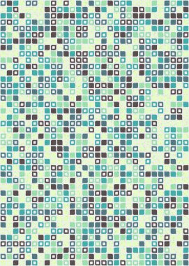 Üretken hesaplama sanatıyla soyut geometrik desen 