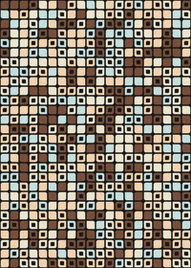 Üretken hesaplama sanatıyla soyut geometrik desen 