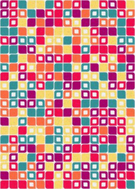 Soyut renkli geometrik desen vektör çizimi