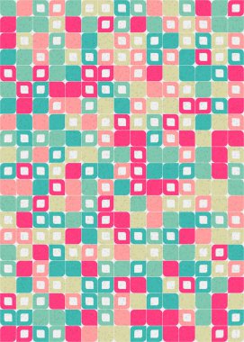 Üretken hesaplama sanatıyla soyut geometrik desen 