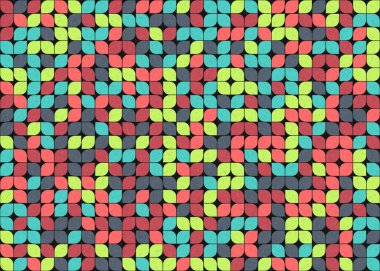 Soyut renkli geometrik desen vektör çizimi