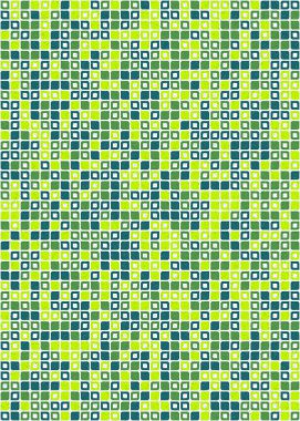 Üretken hesaplama sanatıyla soyut geometrik desen 