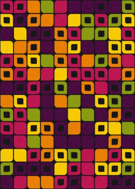 Soyut renkli geometrik desen vektör çizimi