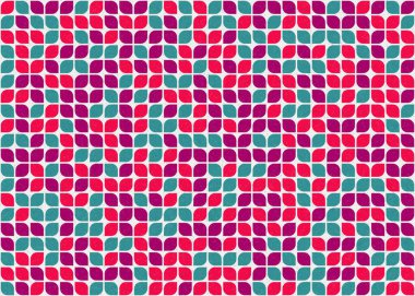 Soyut renkli geometrik desen vektör çizimi