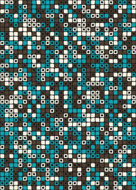 Üretken hesaplama sanatıyla soyut geometrik desen 