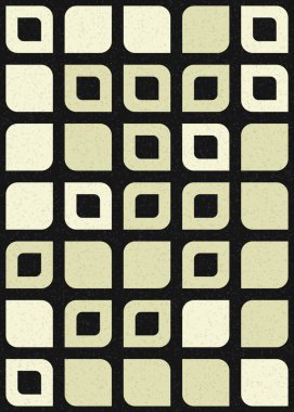 Üretken hesaplama sanatıyla soyut geometrik desen 