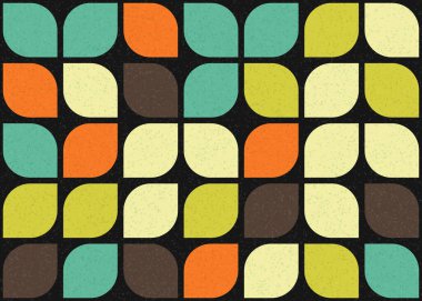 Soyut renkli geometrik desen vektör çizimi