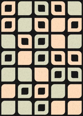 Üretken hesaplama sanatıyla soyut geometrik desen 