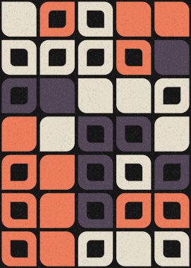 Üretken hesaplama sanatıyla soyut geometrik desen 