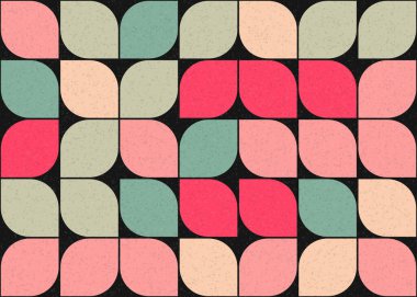 Soyut renkli geometrik desen vektör çizimi