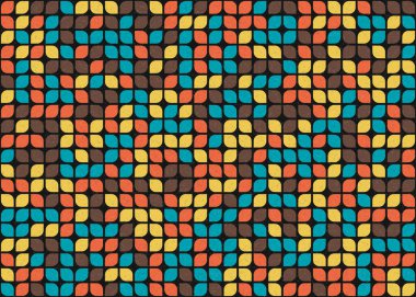 Soyut renkli geometrik desen vektör çizimi