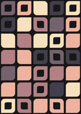 Soyut renkli geometrik desen vektör çizimi