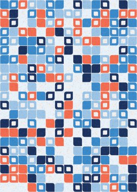 Üretken hesaplama sanatıyla soyut geometrik desen 