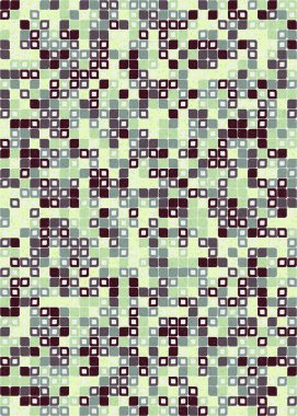 Üretken hesaplama sanatıyla soyut geometrik desen 