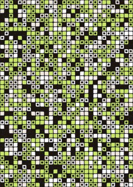 Üretken hesaplama sanatıyla soyut geometrik desen 