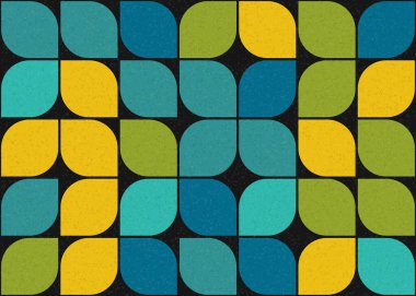 Soyut renkli geometrik desen vektör çizimi