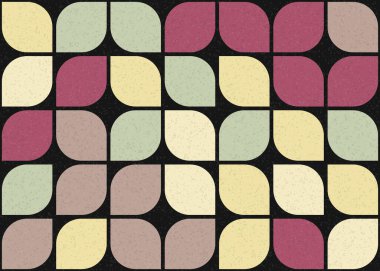 Soyut renkli geometrik desen vektör çizimi