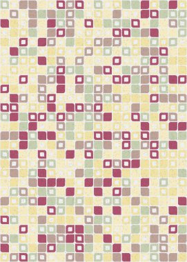 Üretken hesaplama sanatıyla soyut geometrik desen 