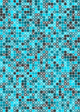 Üretken hesaplama sanatıyla soyut geometrik desen 