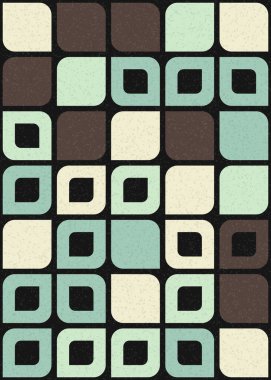 Üretken hesaplama sanatıyla soyut geometrik desen 