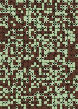 Üretken hesaplama sanatıyla soyut geometrik desen 