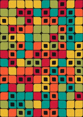 Soyut renkli geometrik desen vektör çizimi