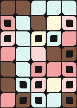 Üretken hesaplama sanatıyla soyut geometrik desen 