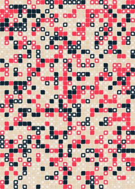 Soyut renkli geometrik desen vektör çizimi