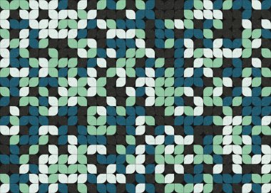 Soyut renkli geometrik desen vektör çizimi