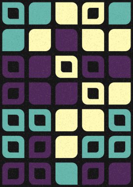 Üretken hesaplama sanatıyla soyut geometrik desen 