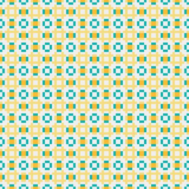 Üretken hesaplama sanatıyla soyut geometrik desen 