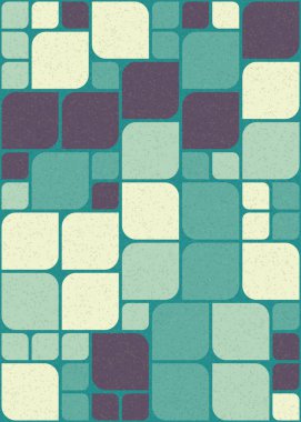 Üretken hesaplama sanatıyla soyut geometrik desen 