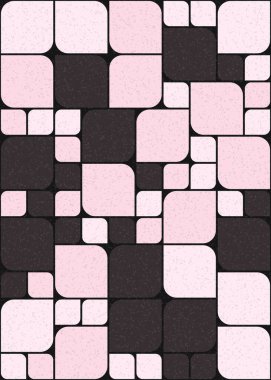 Üretken hesaplama sanatıyla soyut geometrik desen 