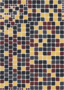 Üretken hesaplama sanatıyla soyut geometrik desen 