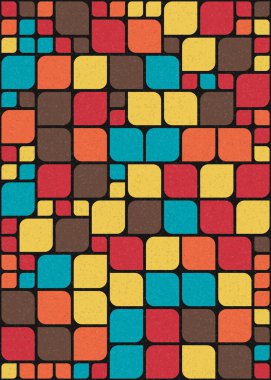 Üretken hesaplama sanatıyla soyut geometrik desen 