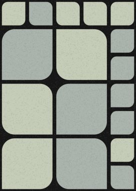 Üretken hesaplama sanatıyla soyut geometrik desen 