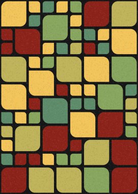 Üretken hesaplama sanatıyla soyut geometrik desen 