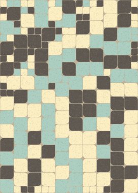 Üretken hesaplama sanatıyla soyut geometrik desen 