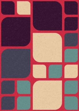 Üretken hesaplama sanatıyla soyut geometrik desen 