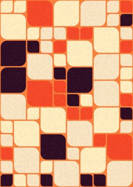 Üretken hesaplama sanatıyla soyut geometrik desen 