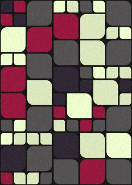 Üretken hesaplama sanatıyla soyut geometrik desen 