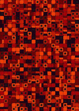 Soyut Geometrik Desen üretken hesaplama sanatı çizimi 