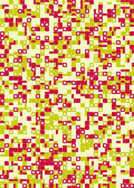 Soyut Geometrik Desen üretken hesaplama sanatı çizimi 