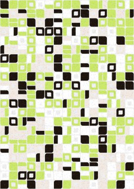 Soyut Geometrik Desen üretken hesaplama sanatı çizimi 