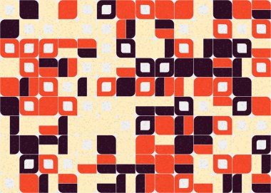 Soyut Geometrik Desen üretken hesaplama sanatı çizimi