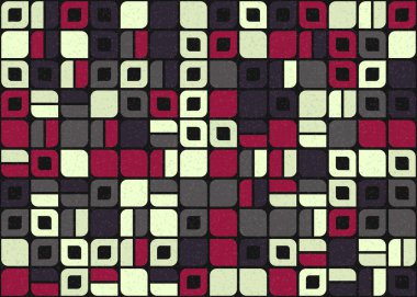 Soyut Geometrik Desen üretken hesaplama sanatı çizimi 