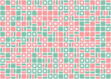 Soyut Geometrik Desen üretken hesaplama sanatı çizimi