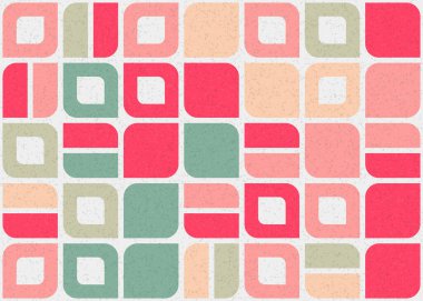 Soyut Geometrik Desen üretken hesaplama sanatı çizimi