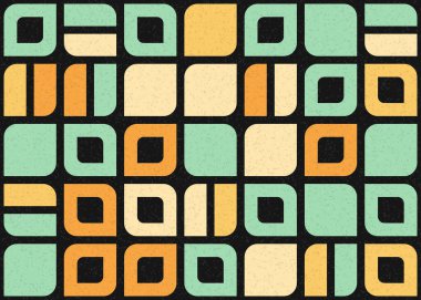 Soyut Geometrik Desen üretken hesaplama sanatı çizimi